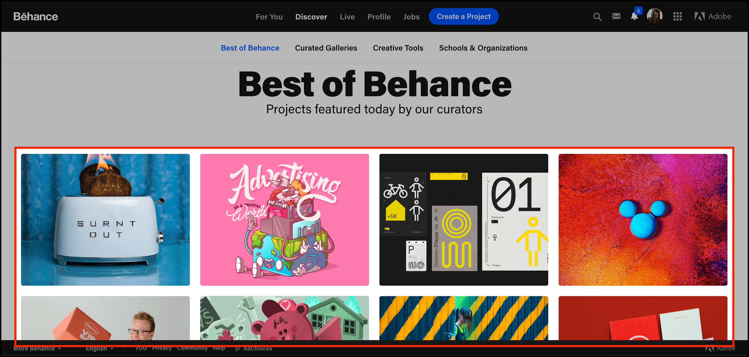 Behance Captions Trend Today